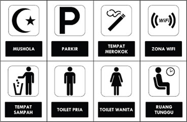 arti warna safety sign - hitam putih