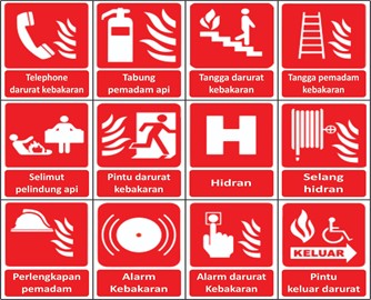 warna safety sign merah
